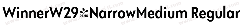 WinnerW29-NarrowMedium Regular字体转换